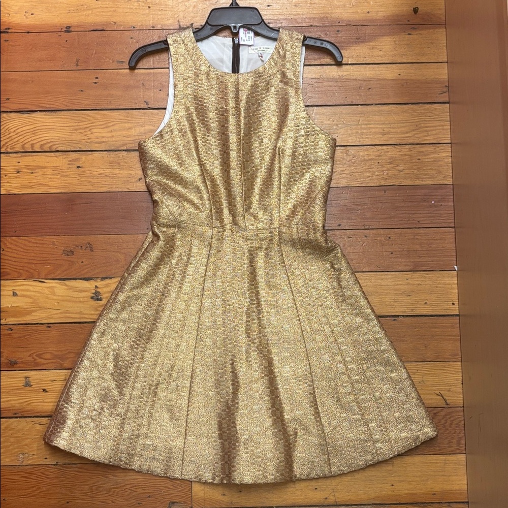 Rag & Bone Gold Textured Fabric